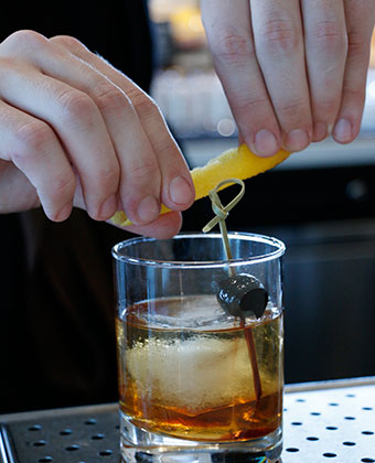 Whiskey Old Fashioned at Refinery 714