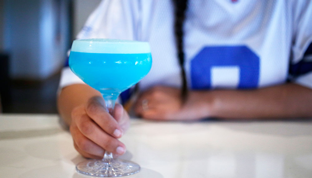 Dallas Cowboys cocktail in Fort Worth Texas